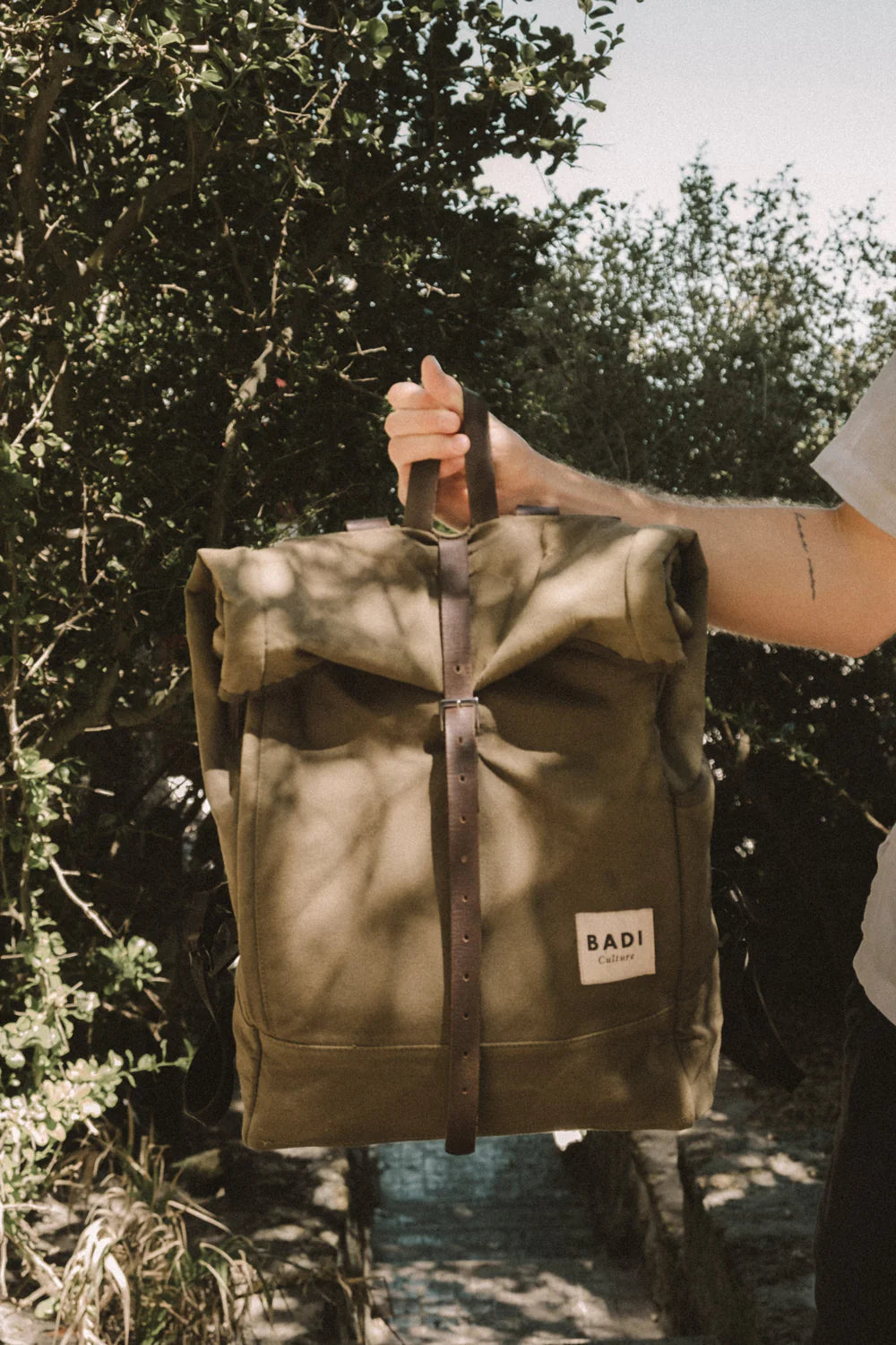 Roll-Over Rucksack - Khaki