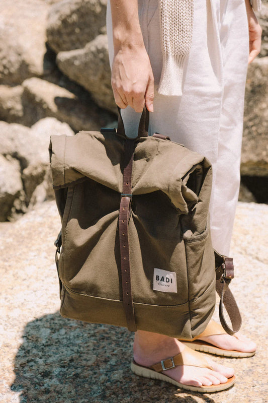 Roll-Over Rucksack - Khaki