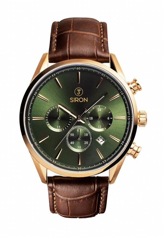 SUPERIOR CHRONO KINGS GREEN – ROSE GOLD – CROC