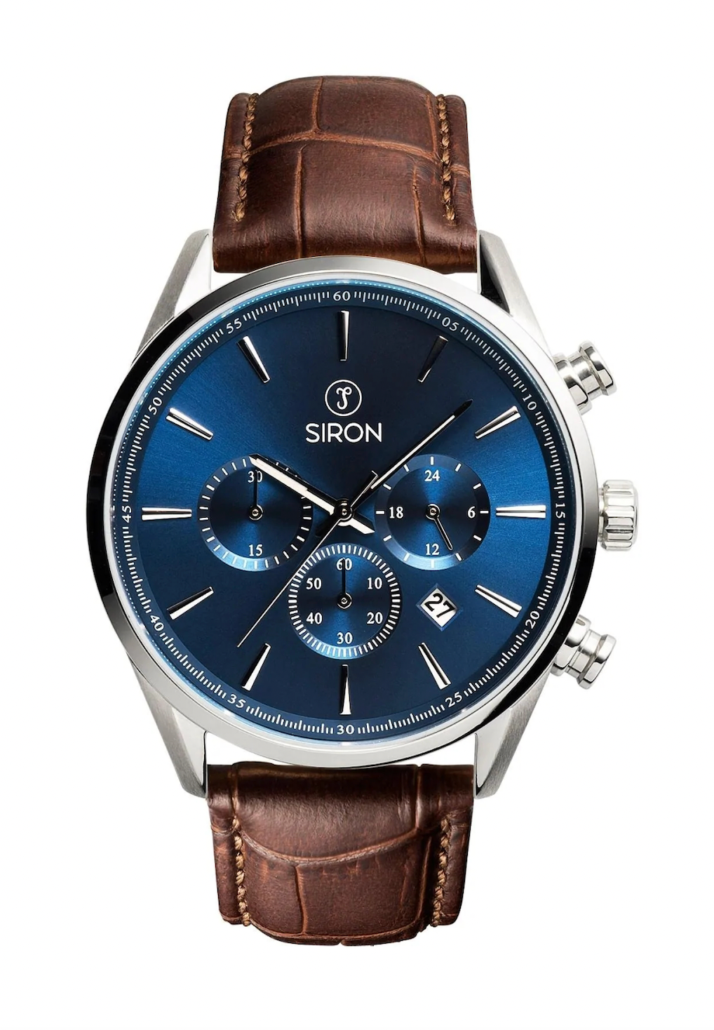 SUPERIOR CHRONO DEEP BLUE – SILVER – CROC